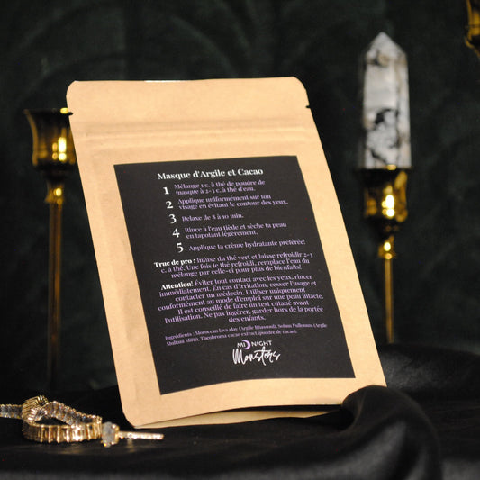 Face mask - Clays and cocoa powder