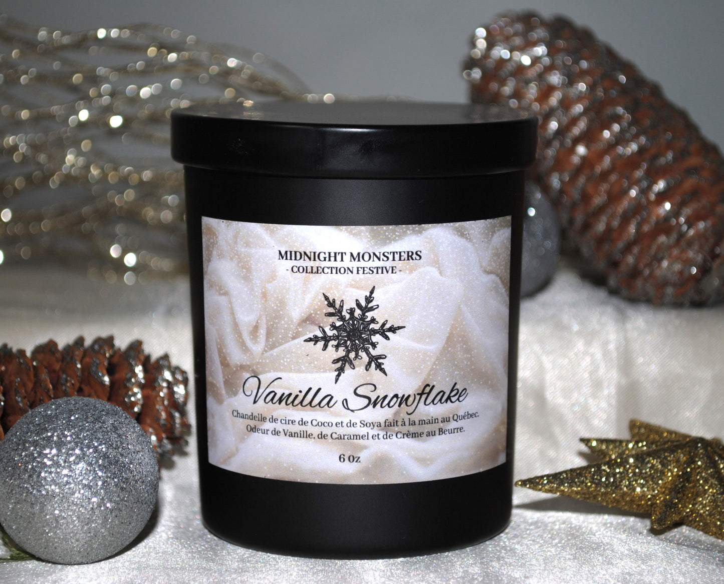 Vanilla Snowflake Candle